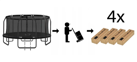 THUNDER INSIDE ELITE 16FT batutas (488 cm) BLACK