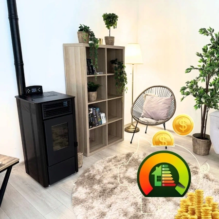 Granulinė krosnelė SOPHIA BLACK 8,1 kW