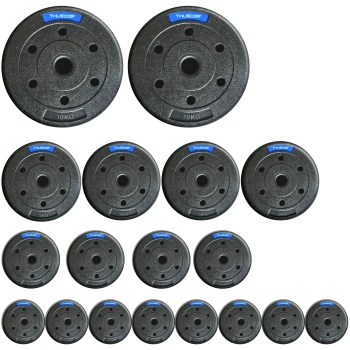 Bituminiai svoriai, nustatyti THUNDER 2x10 kg + 4x5 kg + 4x2,5 kg + 8x1,25 kg