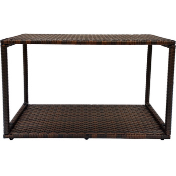 Kvadratinė spintelė be durelių THUNDER JACUZZI - rudos spalvos